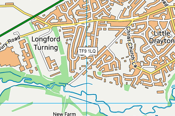 TF9 1LQ map - OS VectorMap District (Ordnance Survey)