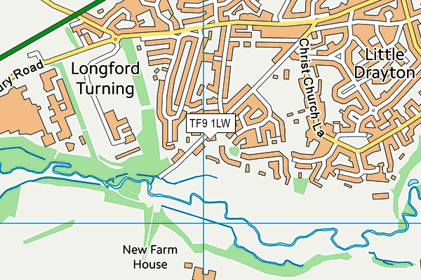TF9 1LW map - OS VectorMap District (Ordnance Survey)