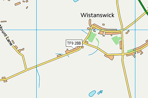 TF9 2BB map - OS VectorMap District (Ordnance Survey)