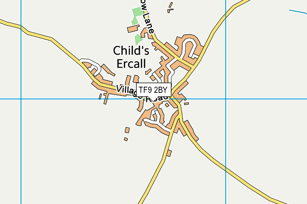 TF9 2BY map - OS VectorMap District (Ordnance Survey)