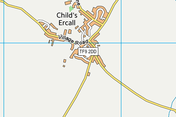 TF9 2DD map - OS VectorMap District (Ordnance Survey)