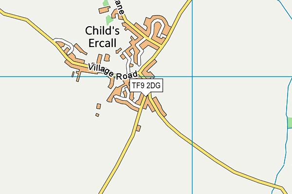 TF9 2DG map - OS VectorMap District (Ordnance Survey)