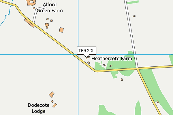 TF9 2DL map - OS VectorMap District (Ordnance Survey)
