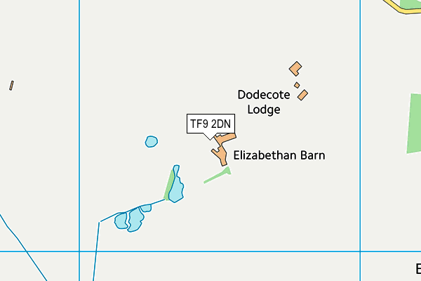 TF9 2DN map - OS VectorMap District (Ordnance Survey)