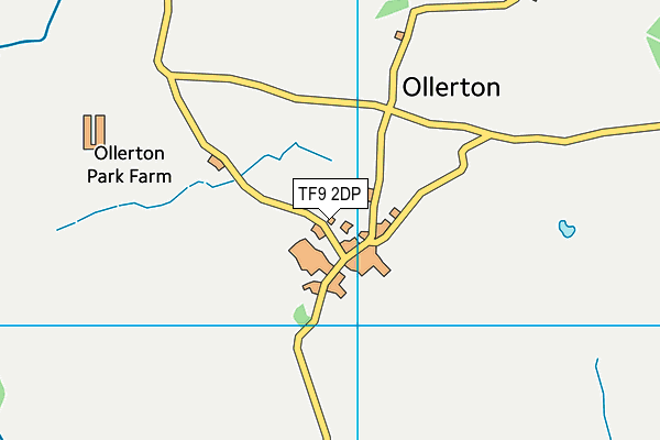 TF9 2DP map - OS VectorMap District (Ordnance Survey)