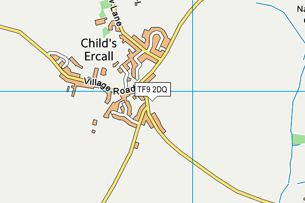 TF9 2DQ map - OS VectorMap District (Ordnance Survey)