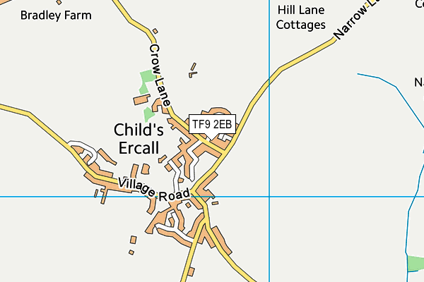 TF9 2EB map - OS VectorMap District (Ordnance Survey)