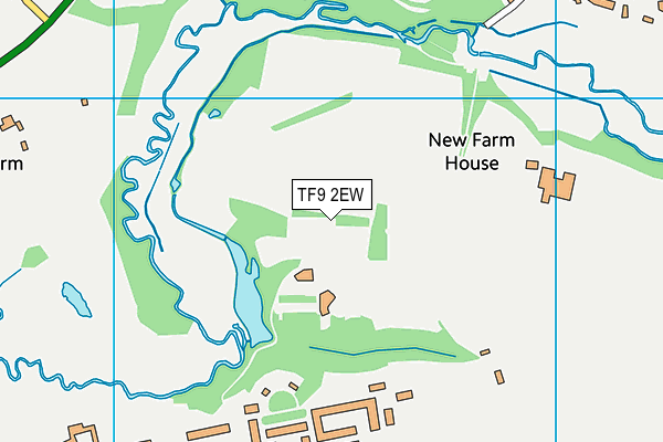 TF9 2EW map - OS VectorMap District (Ordnance Survey)