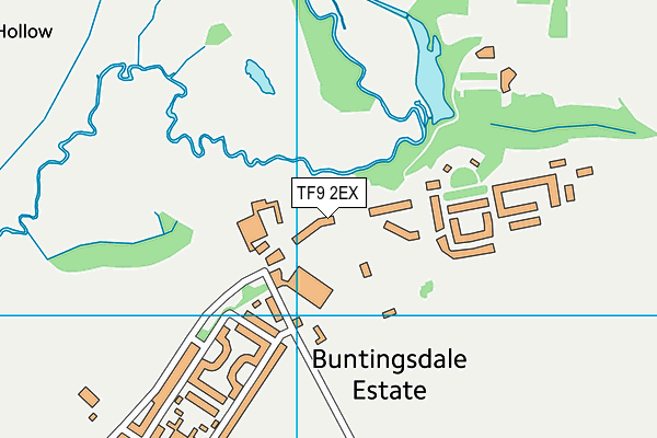 TF9 2EX map - OS VectorMap District (Ordnance Survey)