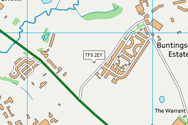 TF9 2EY map - OS VectorMap District (Ordnance Survey)