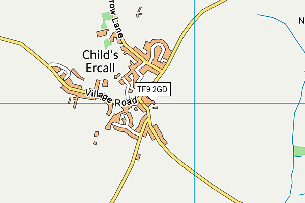 TF9 2GD map - OS VectorMap District (Ordnance Survey)