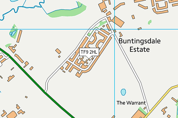 TF9 2HL map - OS VectorMap District (Ordnance Survey)