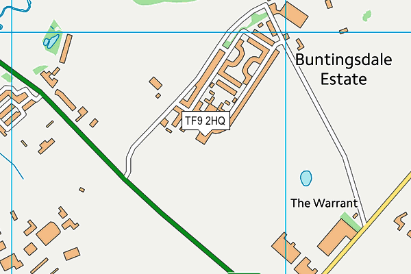 TF9 2HQ map - OS VectorMap District (Ordnance Survey)