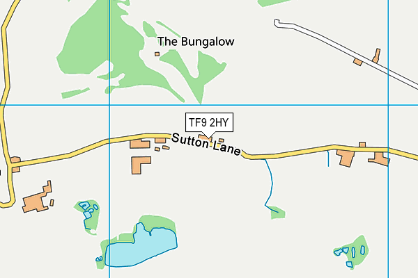 TF9 2HY map - OS VectorMap District (Ordnance Survey)