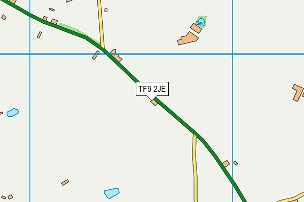 TF9 2JE map - OS VectorMap District (Ordnance Survey)