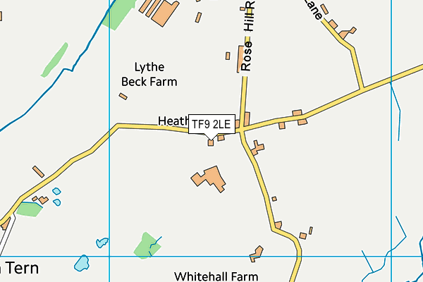 TF9 2LE map - OS VectorMap District (Ordnance Survey)