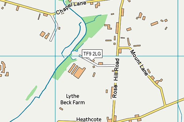 TF9 2LG map - OS VectorMap District (Ordnance Survey)