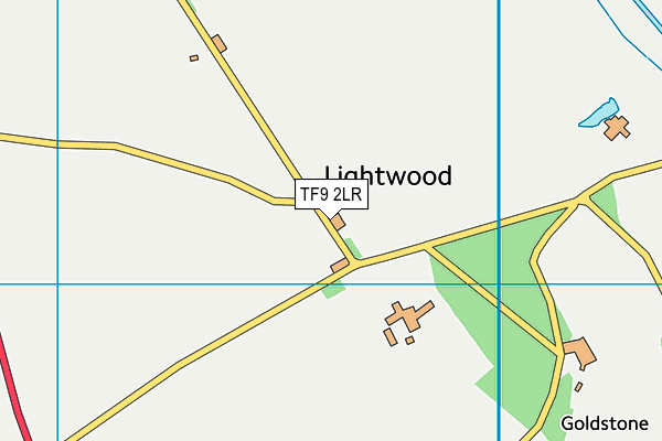 TF9 2LR map - OS VectorMap District (Ordnance Survey)