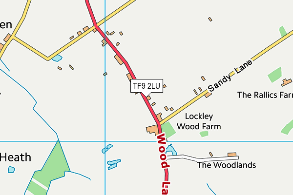 TF9 2LU map - OS VectorMap District (Ordnance Survey)