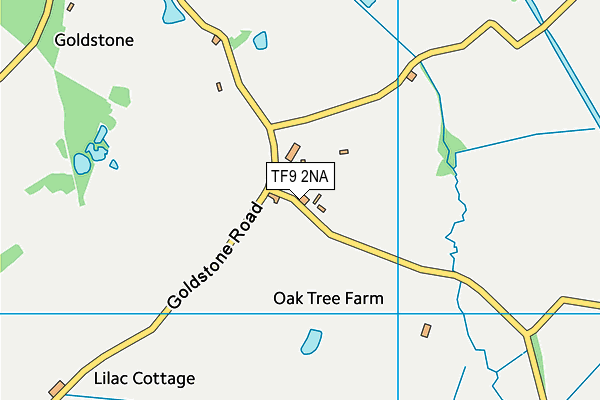 TF9 2NA map - OS VectorMap District (Ordnance Survey)