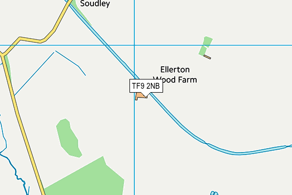 TF9 2NB map - OS VectorMap District (Ordnance Survey)