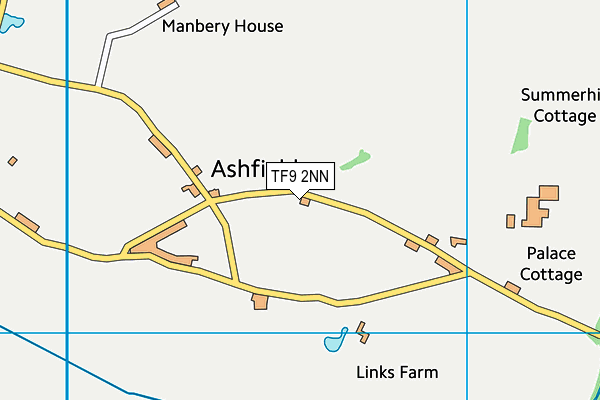 TF9 2NN map - OS VectorMap District (Ordnance Survey)