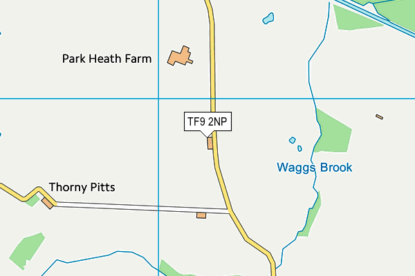 TF9 2NP map - OS VectorMap District (Ordnance Survey)