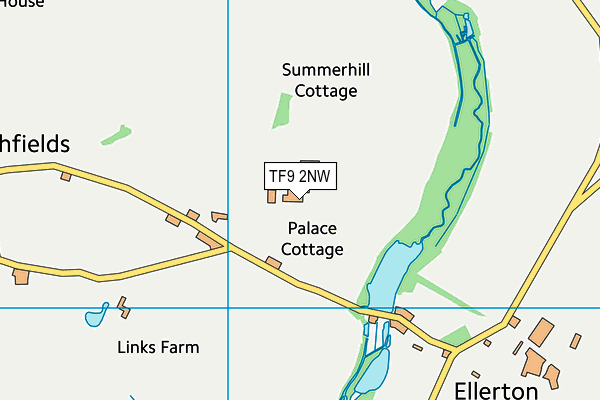 TF9 2NW map - OS VectorMap District (Ordnance Survey)