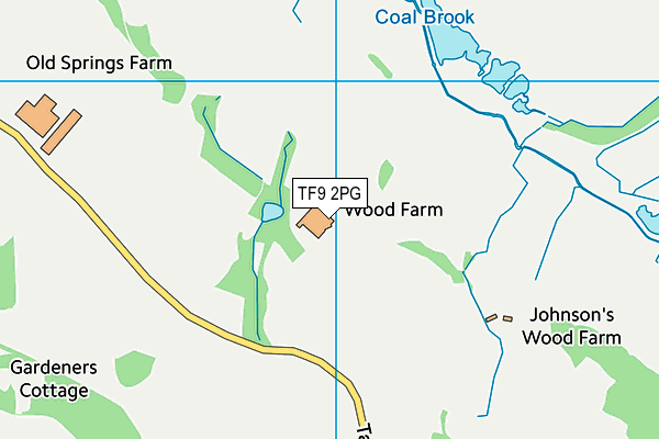 TF9 2PG map - OS VectorMap District (Ordnance Survey)