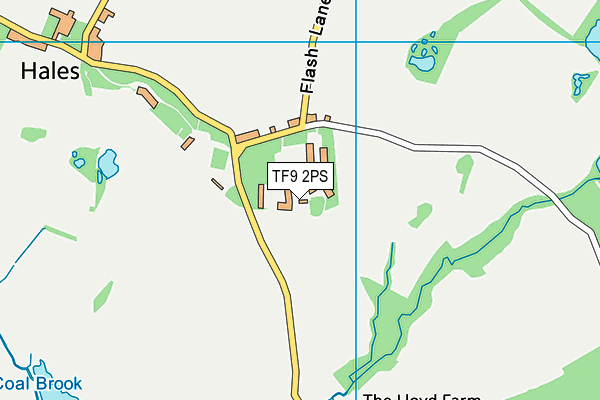 TF9 2PS map - OS VectorMap District (Ordnance Survey)