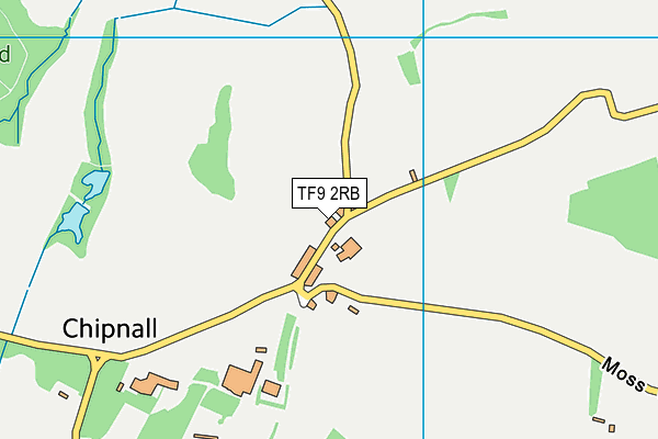 TF9 2RB map - OS VectorMap District (Ordnance Survey)