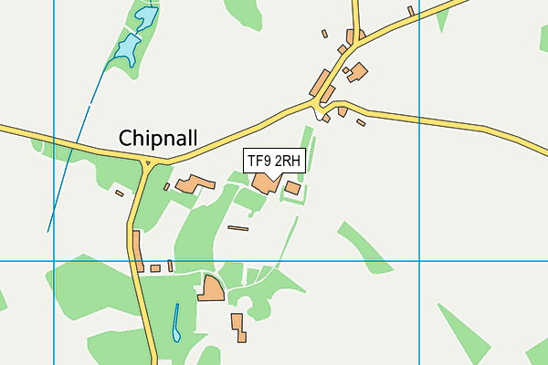 TF9 2RH map - OS VectorMap District (Ordnance Survey)