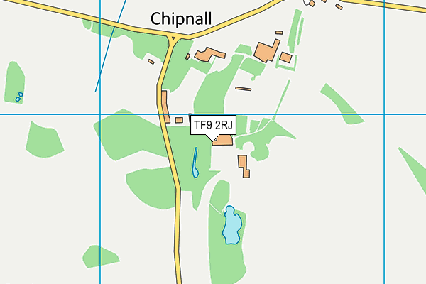 TF9 2RJ map - OS VectorMap District (Ordnance Survey)