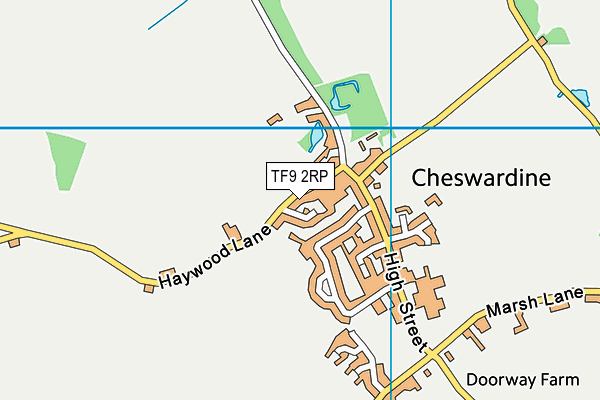 TF9 2RP map - OS VectorMap District (Ordnance Survey)