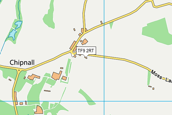 TF9 2RT map - OS VectorMap District (Ordnance Survey)