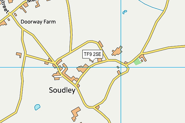 TF9 2SE map - OS VectorMap District (Ordnance Survey)