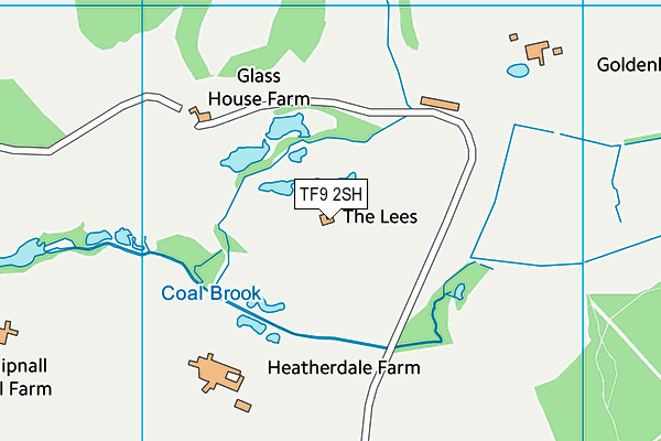 TF9 2SH map - OS VectorMap District (Ordnance Survey)