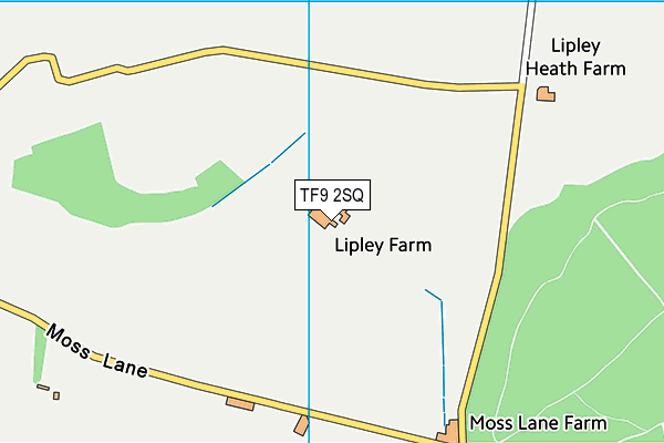 TF9 2SQ map - OS VectorMap District (Ordnance Survey)