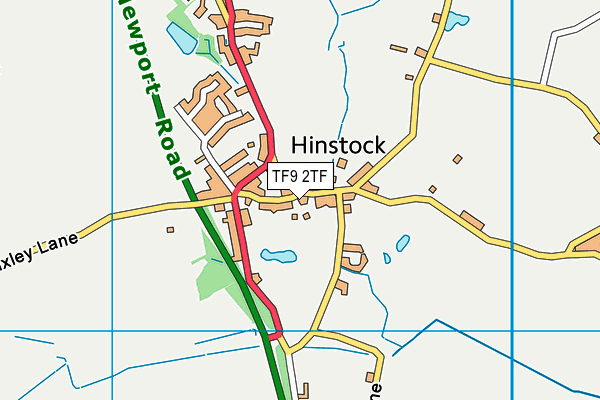 TF9 2TF map - OS VectorMap District (Ordnance Survey)