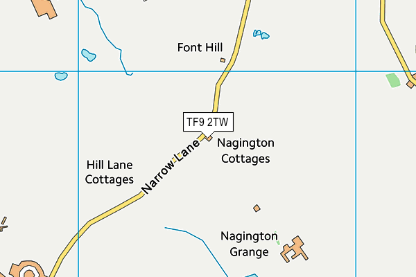 TF9 2TW map - OS VectorMap District (Ordnance Survey)