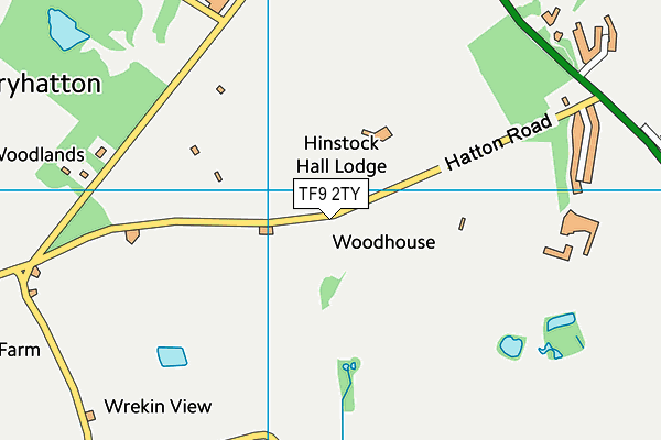 TF9 2TY map - OS VectorMap District (Ordnance Survey)