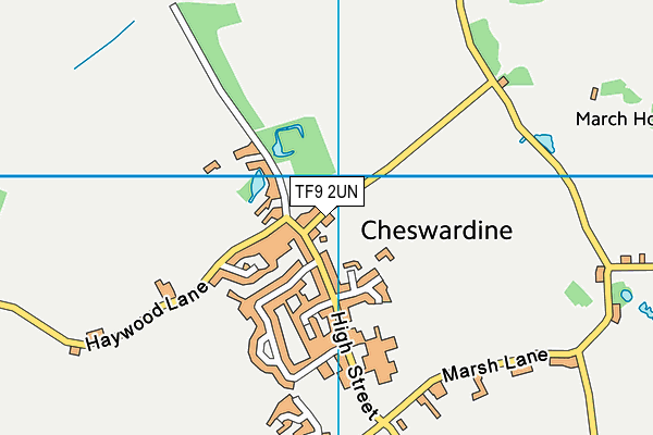 TF9 2UN map - OS VectorMap District (Ordnance Survey)