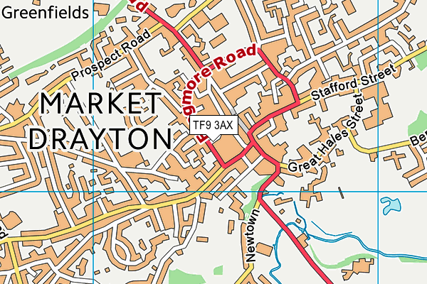Map of FESTIVAL DRAYTON CENTRE TRADING LIMITED at district scale