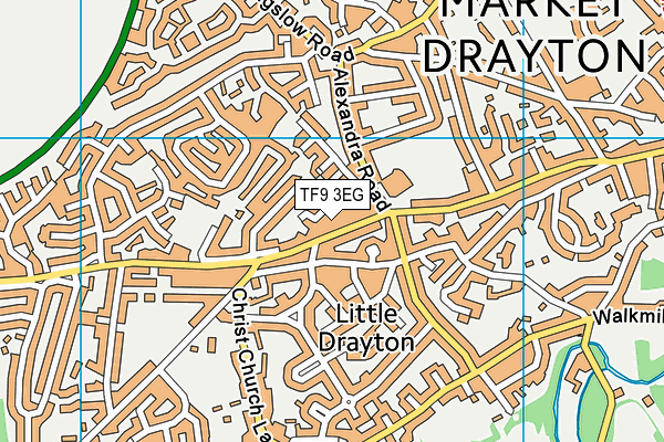 TF9 3EG map - OS VectorMap District (Ordnance Survey)