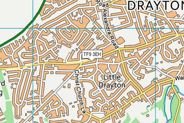 TF9 3EH map - OS VectorMap District (Ordnance Survey)