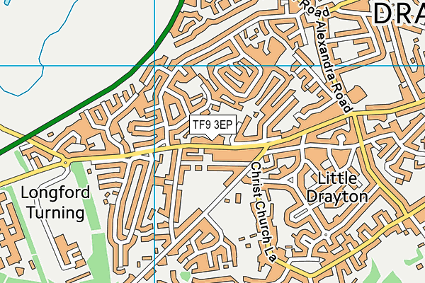 TF9 3EP map - OS VectorMap District (Ordnance Survey)