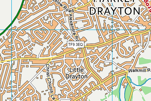 TF9 3EQ map - OS VectorMap District (Ordnance Survey)