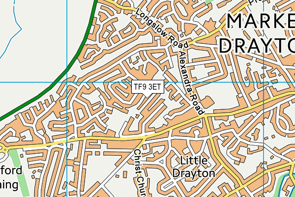 TF9 3ET map - OS VectorMap District (Ordnance Survey)