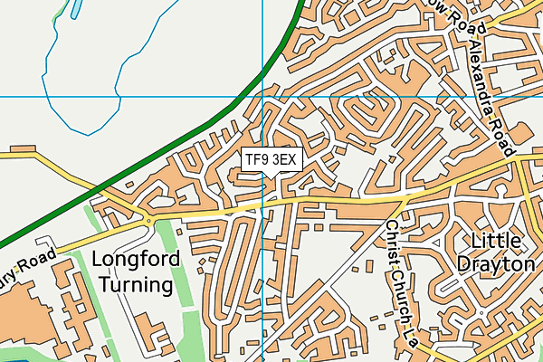 TF9 3EX map - OS VectorMap District (Ordnance Survey)