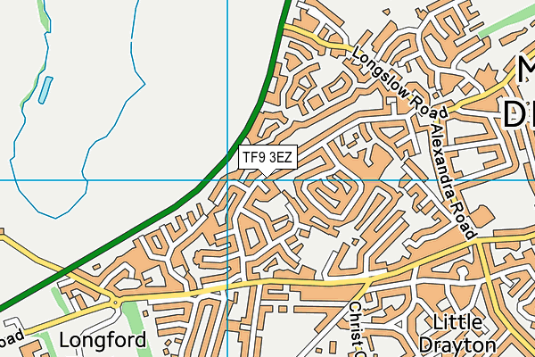 TF9 3EZ map - OS VectorMap District (Ordnance Survey)